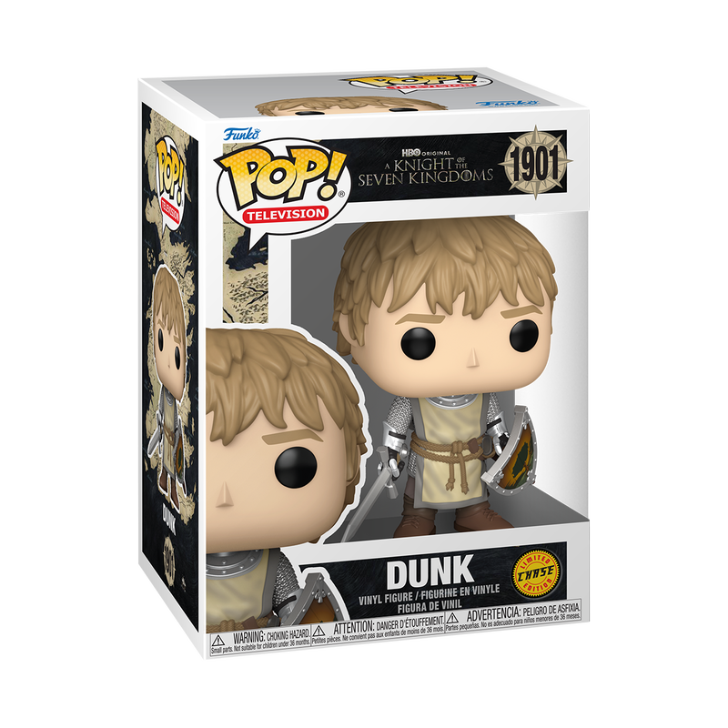 Dunk Funko Pop! #1901 Chase stock photo in-box from Game of Thrones A Knight of the Seven Kingdoms