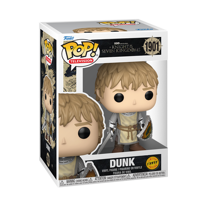 Dunk Funko Pop! #1901 Chase stock photo in-box from Game of Thrones A Knight of the Seven Kingdoms