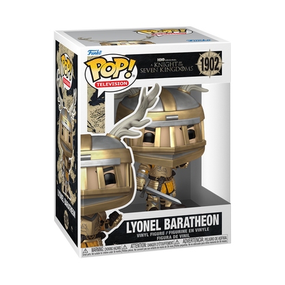 Lyonel Baratheon Funko Pop! #1902 stock photo in-box from Game of Thrones A Knight of the Seven Kingdoms