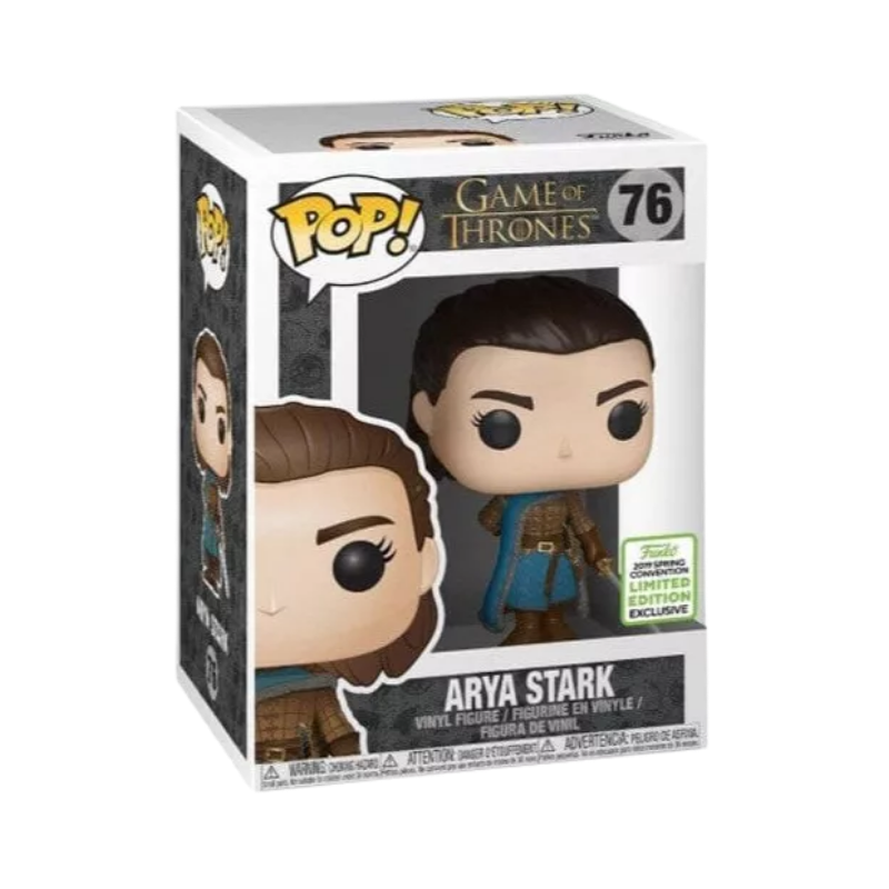 Arya Stark Funko Pop! #76 2019 Spring Convention Exclusive stock photo in-box Game of Thrones