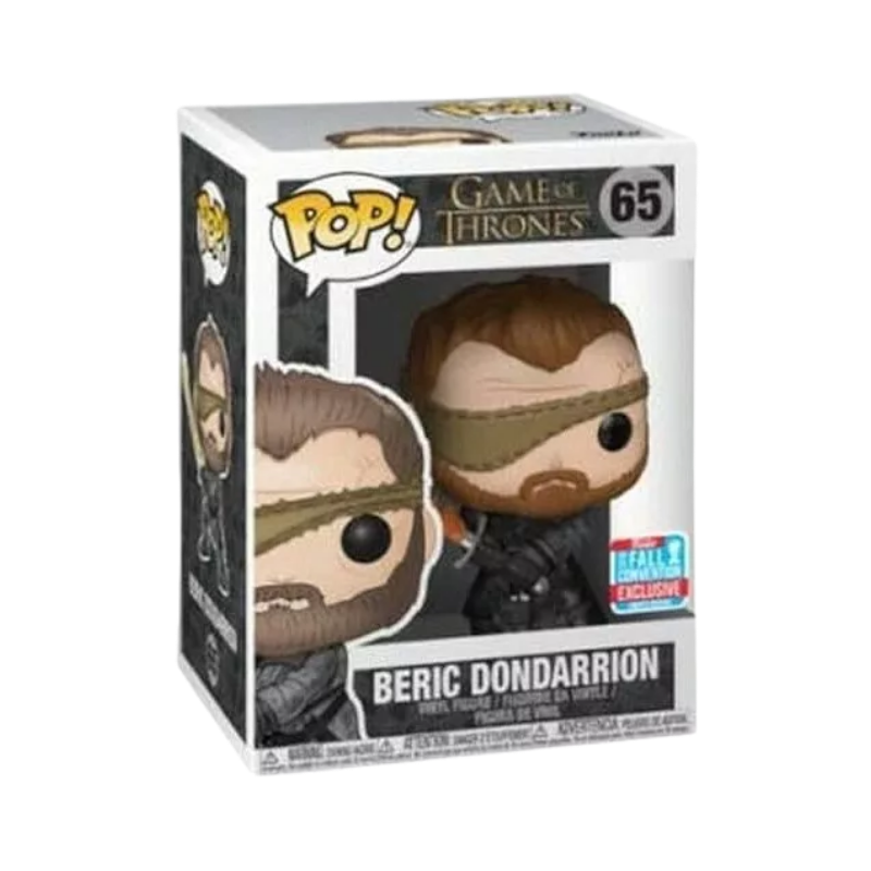 Beric Dondarrion Funko Pop! #65 2018 Fall Convention Exclusive stock photo in-box Game of Thrones