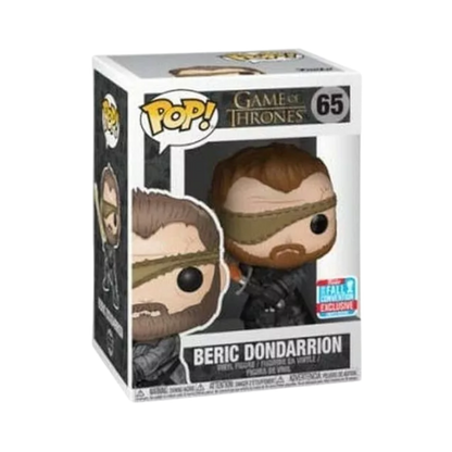 Beric Dondarrion Funko Pop! #65 2018 Fall Convention Exclusive stock photo in-box Game of Thrones