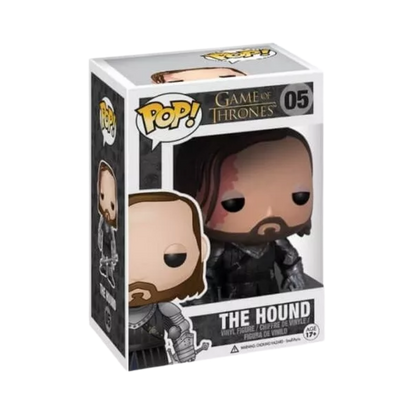 The Hound Funko Pop! #05 stock photo in-box from Game of Thrones