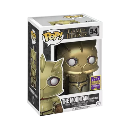 The Mountain Funko Pop! #54 Armoured 2017 Summer Convention Shared Exclusive stock photo in-box Game of Thrones