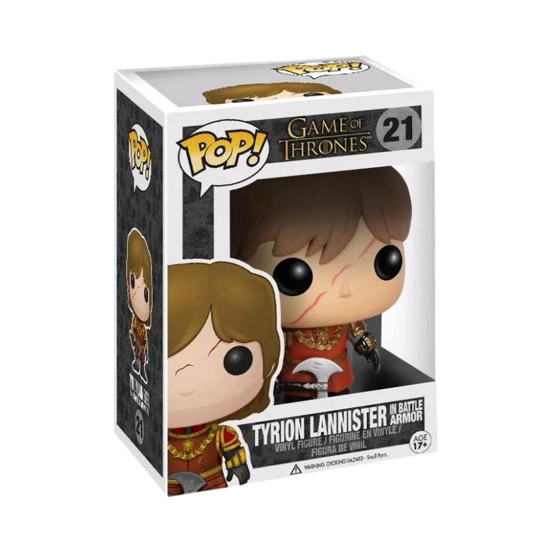 Tyrion Lannister Funko Pop! #21 Battle Armor stock photo in-box Game of Thrones