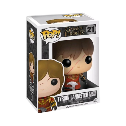 Tyrion Lannister Funko Pop! #21 Battle Armor stock photo in-box Game of Thrones