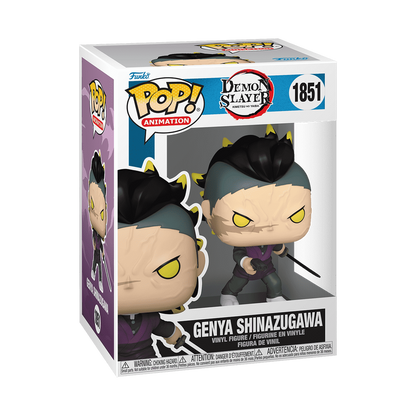 Genya Shinazugawa Demon Slayer Funko Pop Packaging