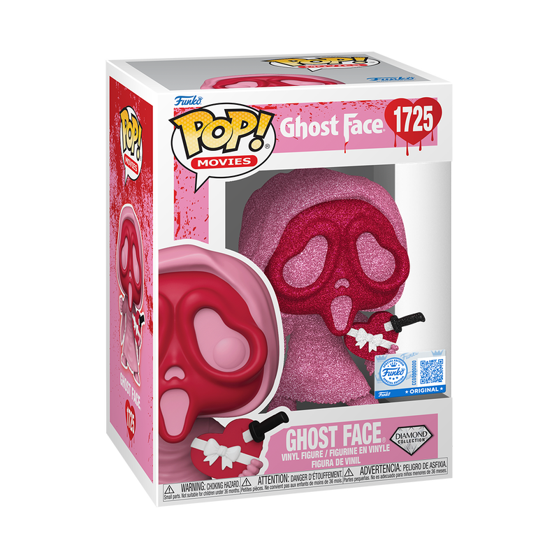 Ghost Face (Valentine) (Diamond) Funko Pop! #1725 Funko Exclusive stock photo in-box Ghost Face
