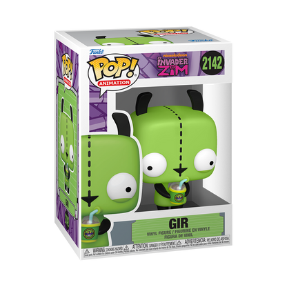 Funko Pop! Invader Zim Gir #2142 Funko Pop box packaging front view