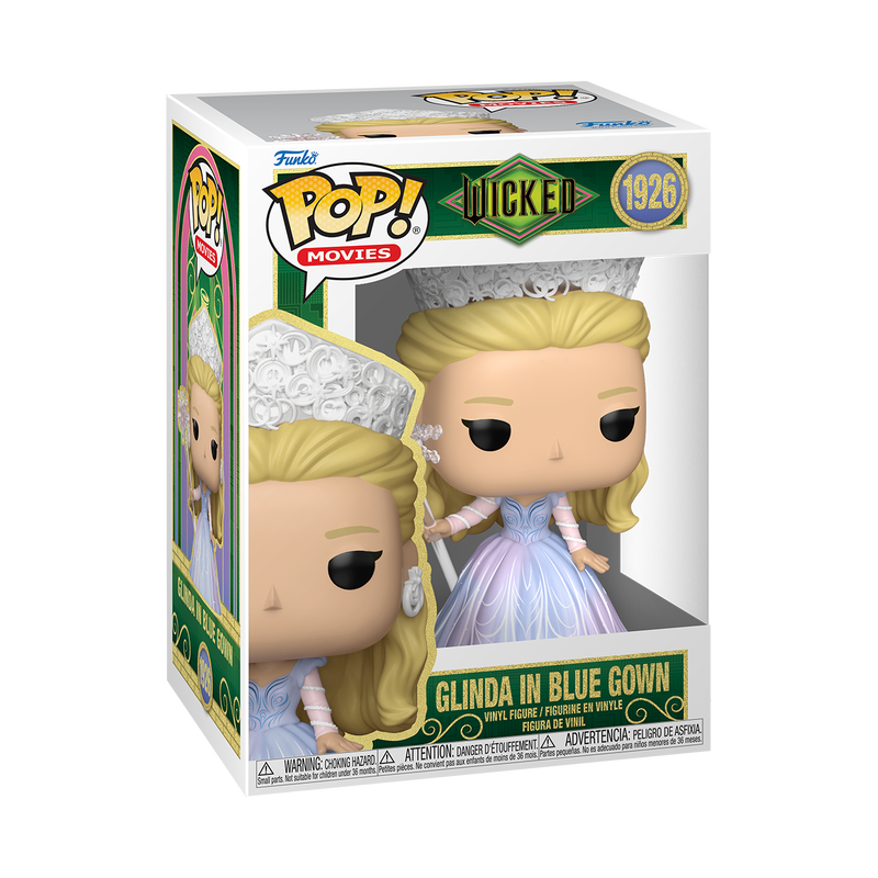 Funko Pop! Wicked For Good Glinda in Blue Gown #1926 Funko Pop box packaging front view