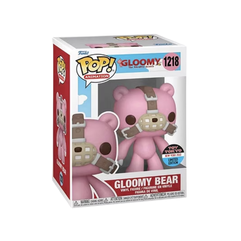 Gloomy Bear Funko Pop! #1218 Toy Tokyo 2022 Exclusive stock photo in-box from Gloomy The Naughty Grizzly