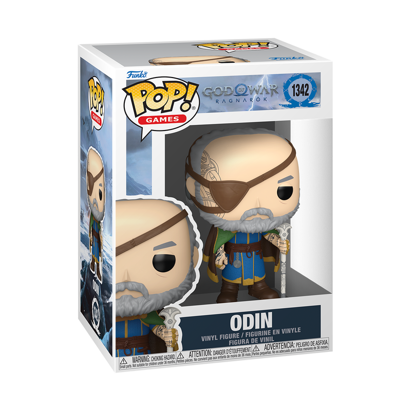 Odin Funko Pop! #1342 stock photo in-box from God of War Ragnarok