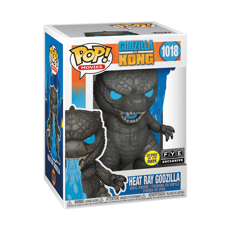 Heat Ray Godzilla Funko Pop! #1018 FYE Exclusive Glow stock photo in-box from Godzilla vs. Kong