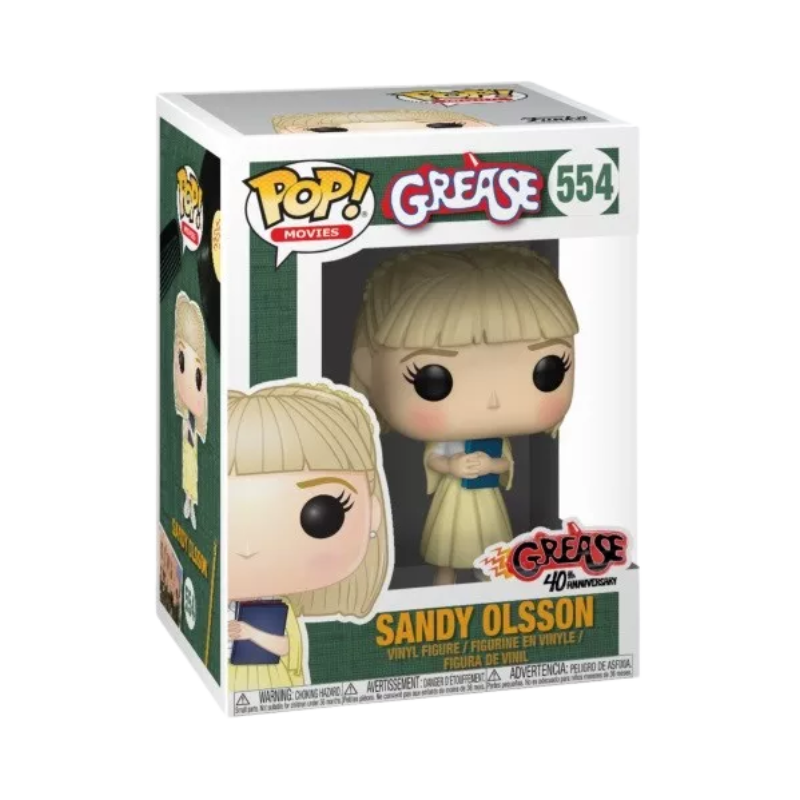 Sandy Olsson Funko Pop! #554 stock photo in-box from Grease 40th Anniversary
