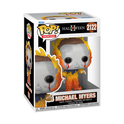Michael Myers on Fire Funko Pop! #2122 stock photo in-box from Halloween II