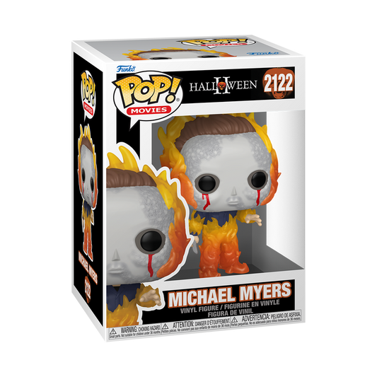 Michael Myers on Fire Funko Pop! #2122 stock photo in-box from Halloween II