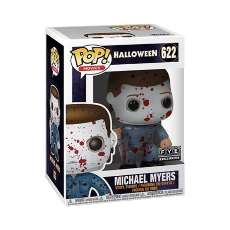 Stock photo of Halloween Funko Pop! Michael Myers #622 FYE Exclusive in box.