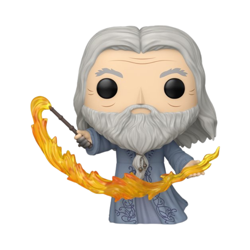 Albus Dumbledore Flame Funko Pop! #212 Specialty Series stock photo out-of-box from Harry Potter
