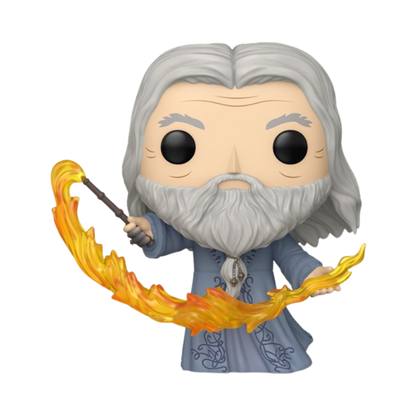 Albus Dumbledore Flame Funko Pop! #212 Specialty Series stock photo out-of-box from Harry Potter