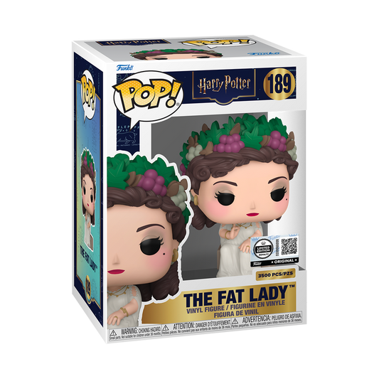 Funko Pop! Harry Potter The Fat Lady #189 Royalty Limited Edition figure shown inside original retail packaging