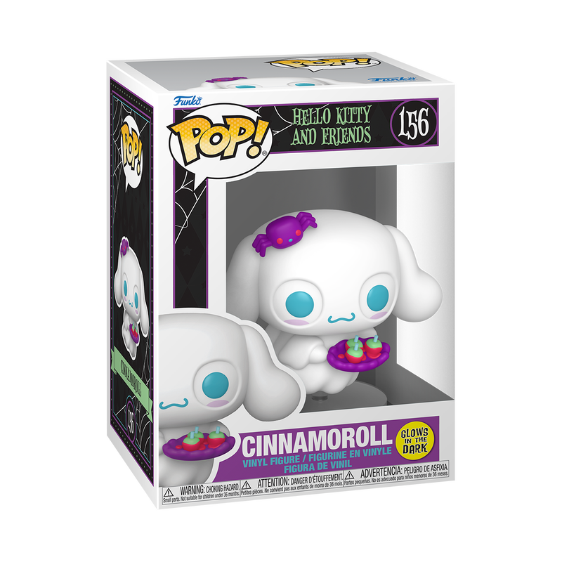 Cinnamoroll Spooky Funko Pop! #156 Glow stock photo in-box from Hello Kitty and Friends