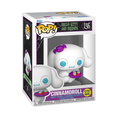Cinnamoroll Spooky Funko Pop! #156 Glow stock photo in-box from Hello Kitty and Friends