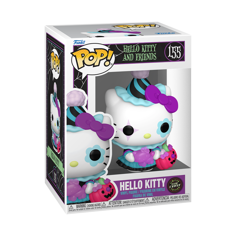 Hello Kitty Spooky Funko Pop! #155 Glow Chase stock photo in-box from Hello Kitty and Friends