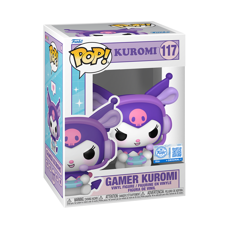 Gamer Kuromi Funko Pop #117 Exclusive in box packaging