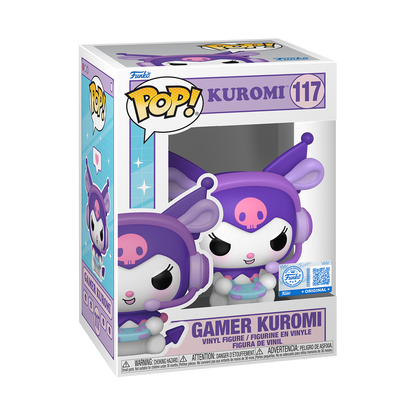 Gamer Kuromi Funko Pop #117 Exclusive in box packaging