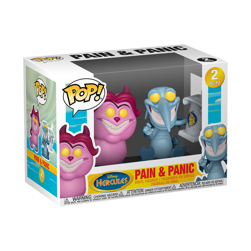 Pain & Panic Funko Pop! 2 Pack stock photo in-box Hercules