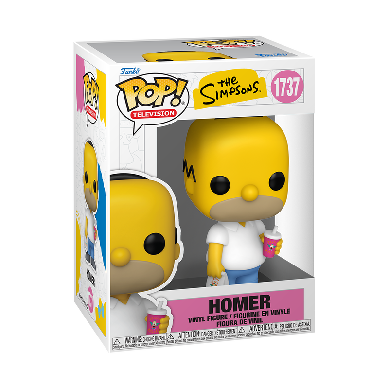 Funko Pop! The Simpsons Homer #1737 Funko Pop box packaging front view