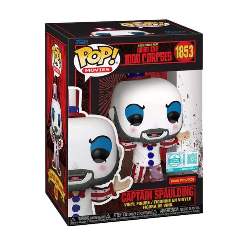 Captain Spaulding Funko Pop #1853 Hot Topic Exclusive in box packaging
