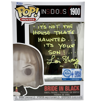 Bride in Black Funko Pop! #1900 GameStop Exclusive signed by Lin Shaye front in-box photo
