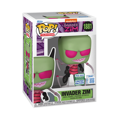 Invader Zim with Irken PAK Legs Funko Pop #1881 Wondrous Convention Limited Edition in box packaging