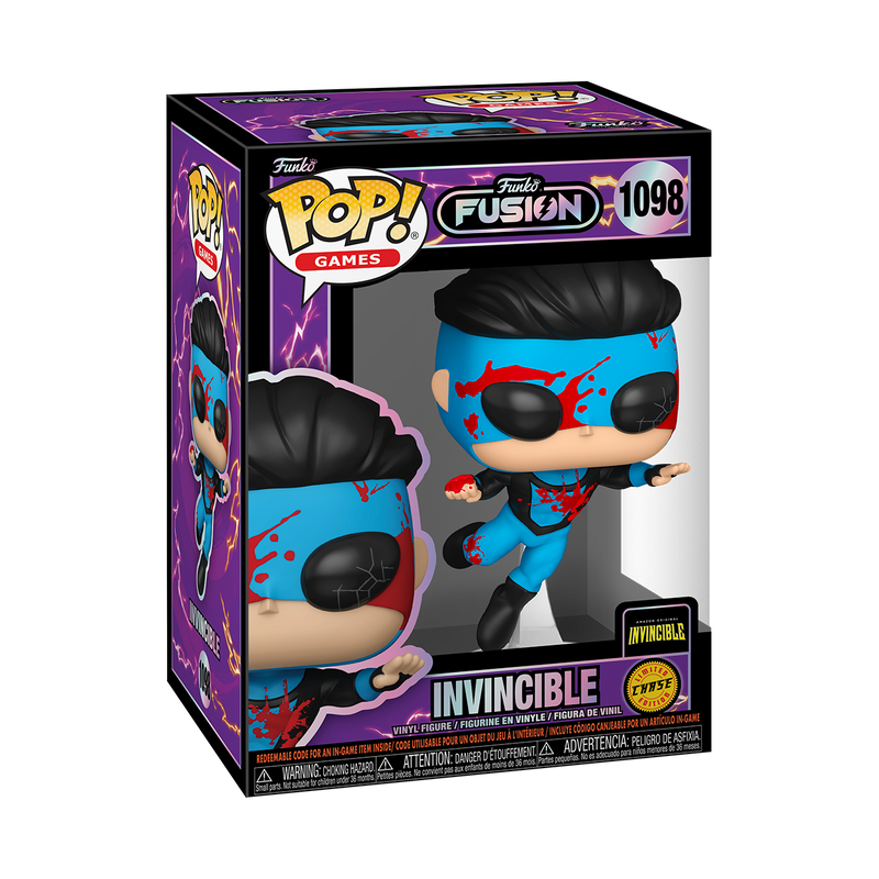 Funko Pop! Funko Fusion Invincible #1098 Chase Edition Funko Pop box packaging front view