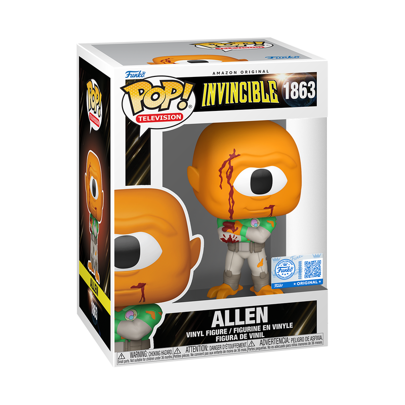 Allen the Alien Bloody Funko Pop! #1863 Exclusive stock photo in-box from Invincible