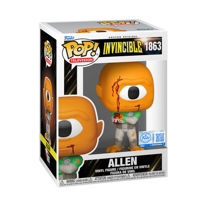 Allen the Alien Bloody Funko Pop! #1863 Exclusive stock photo in-box from Invincible