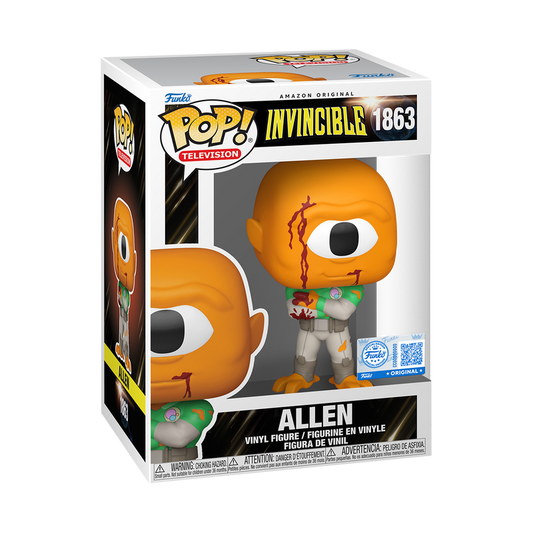 Allen the Alien Bloody Funko Pop! #1863 Exclusive stock photo in-box from Invincible