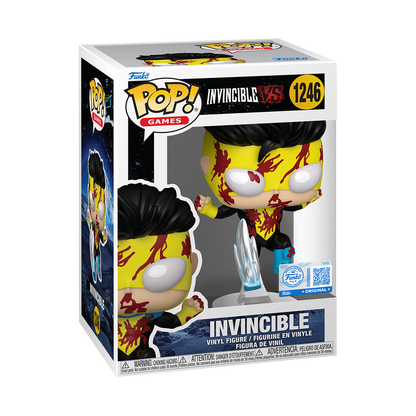 Invincible Flying Kick Funko Pop! #1246 Exclusive stock photo in-box from Invincible VS