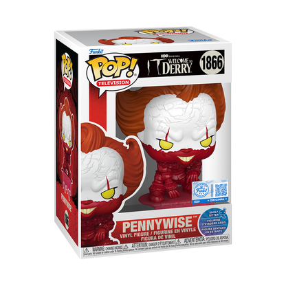 Bloody Pennywise (Shelf Sitter) Funko Pop! #1866 Entertainment Earth Exclusive stock photo in-box IT Welcome to Derry