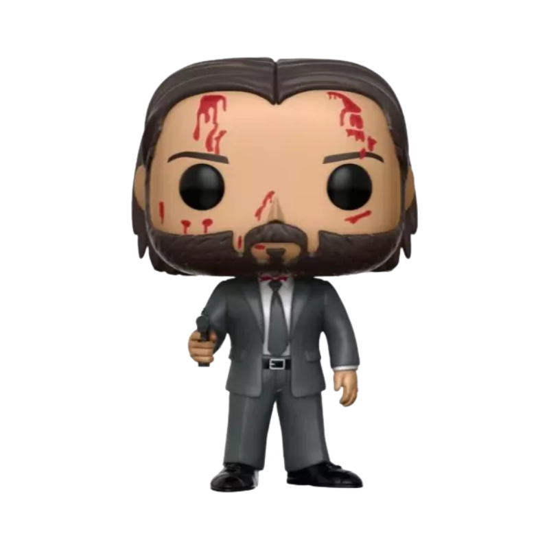 John Wick Funko Pop! #387 Chase stock photo out of box figure from John Wick Chapter 2
