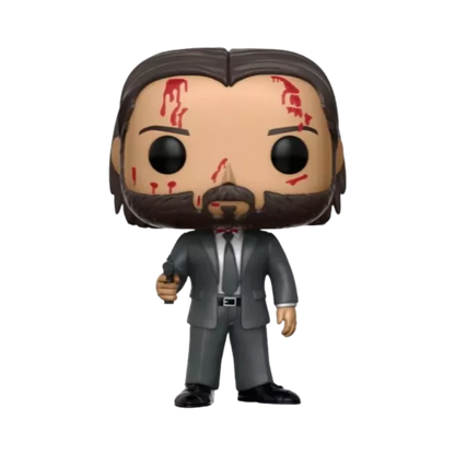John Wick Funko Pop! #387 Chase stock photo out of box figure from John Wick Chapter 2
