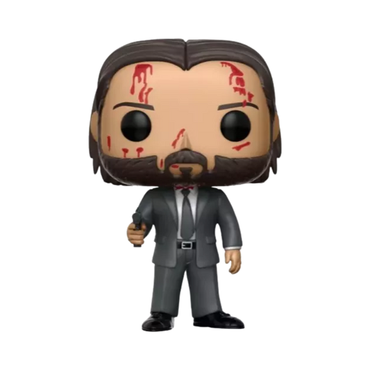 John Wick Funko Pop! #387 Chase stock photo out of box figure from John Wick Chapter 2
