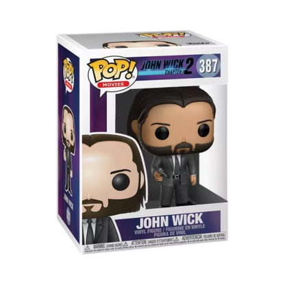 John Wick Funko Pop! #387 stock photo in box figure from John Wick Chapter 2
