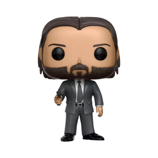John Wick Funko Pop! #387 stock photo out of box figure from John Wick Chapter 2
