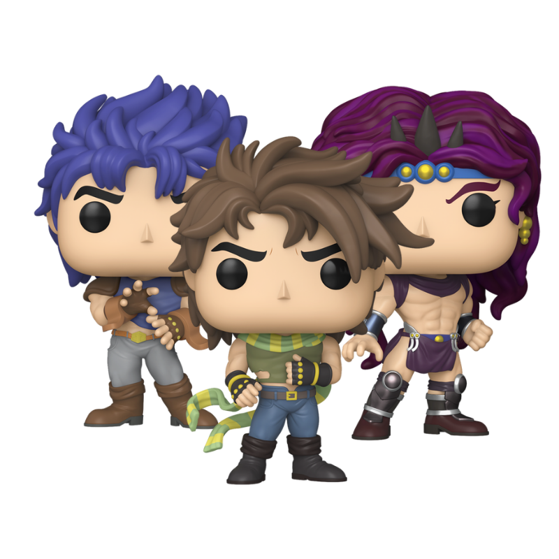 Joseph Joestar Jonathan Joestar and Kars Funko Pop! #2266 #2265 #2267 stock photo out-of-box from JoJo's Bizarre Adventure