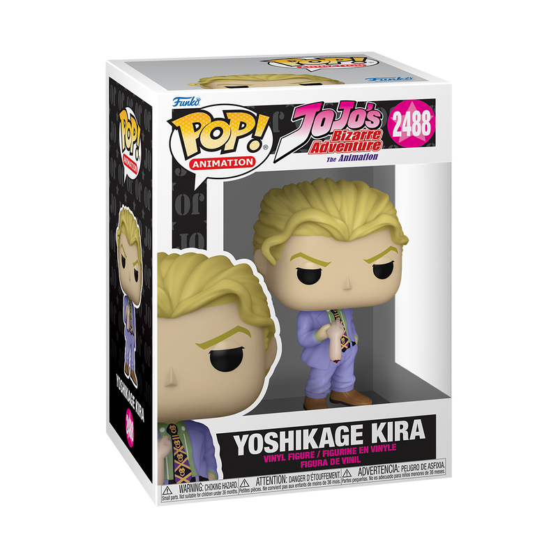 Yoshikage Kira Funko Pop! #2488 stock photo in-box from JoJo's Bizarre Adventure
