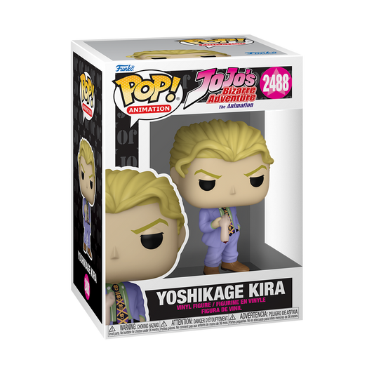 Yoshikage Kira Funko Pop! #2488 stock photo in-box from JoJo's Bizarre Adventure