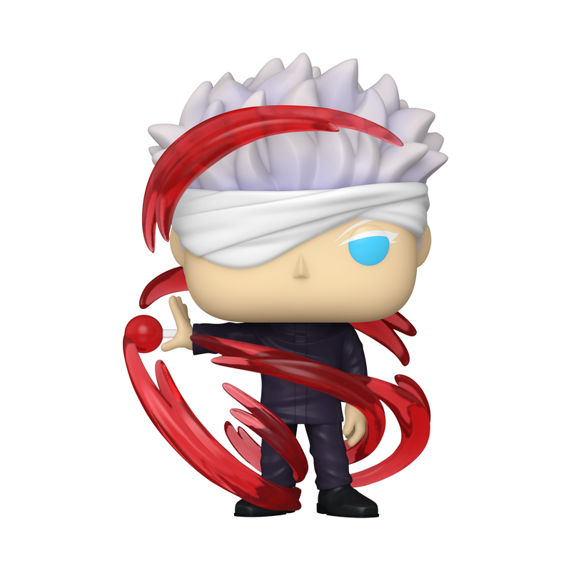 Satoru Gojo Red Energy Funko Pop! #2323 Exclusive stock photo out-of-box from Jujutsu Kaisen 0