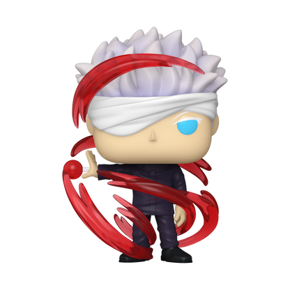 Satoru Gojo Red Energy Funko Pop! #2323 Exclusive stock photo out-of-box from Jujutsu Kaisen 0